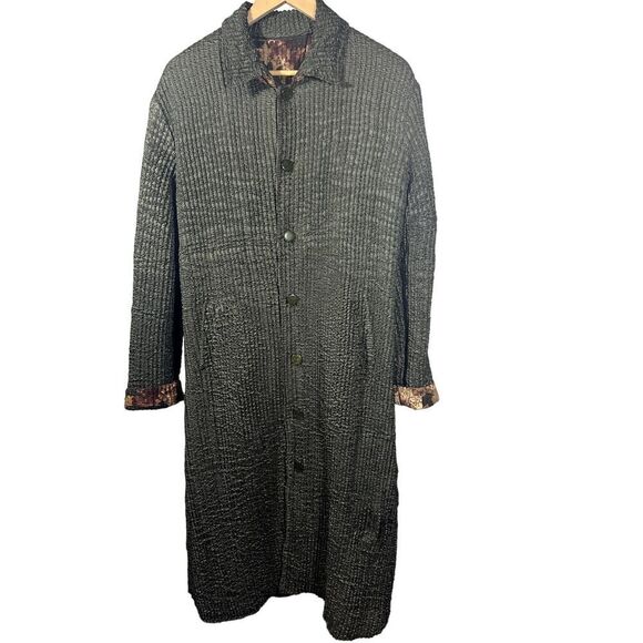 UBU Women's Reversible Lightweight Crinkle Packable Coat Tan/Green Size Medium - Picture 7 of 16